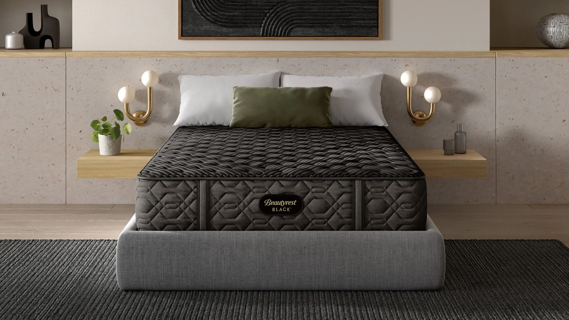 NEW MATTRESS BEAUTYREST BLACK HYBRID SERIES THREE PLUSH KING SIZE
