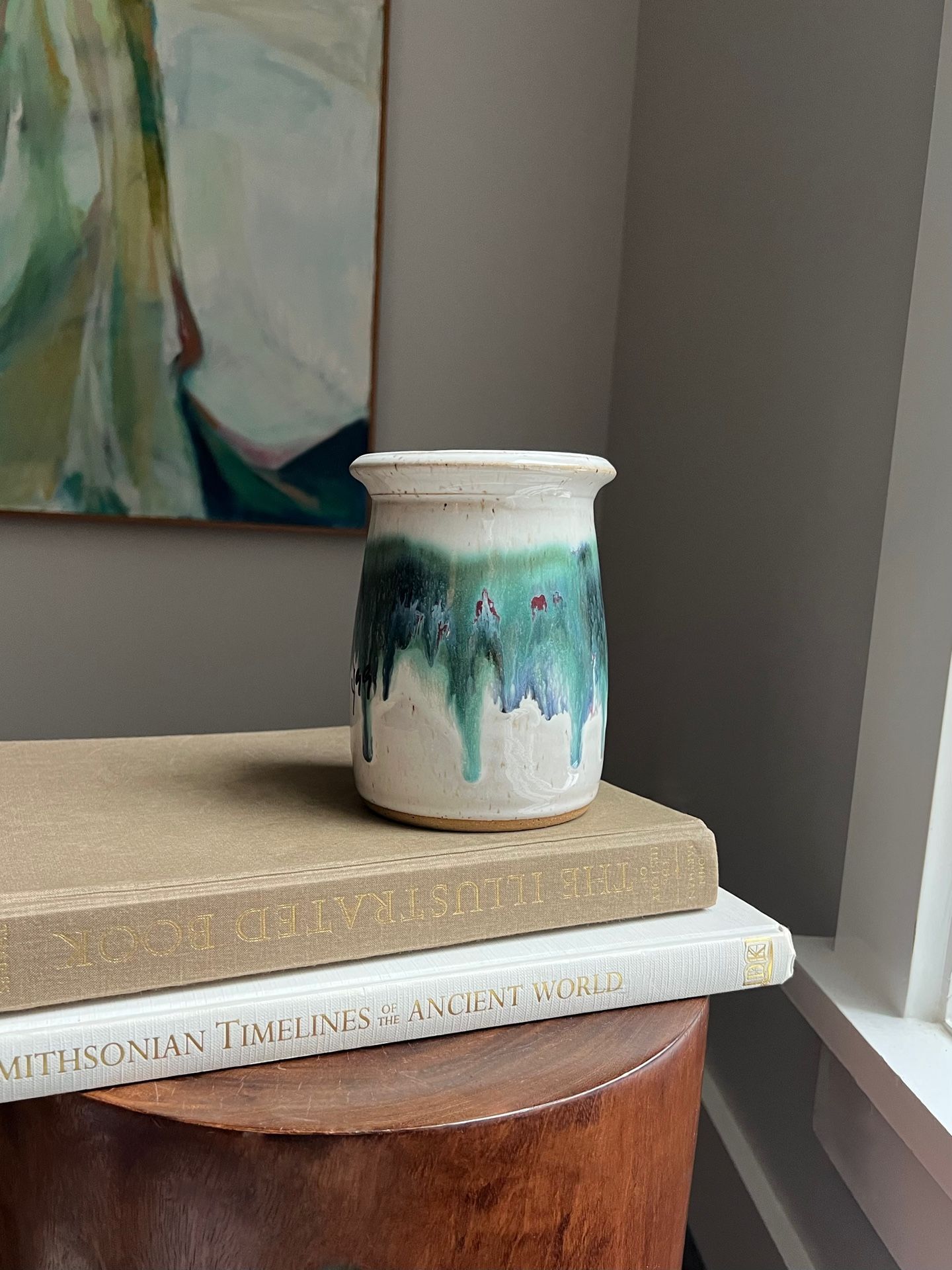 Handcrafted Accent Vase ( H6” D4.5” ) firm on price