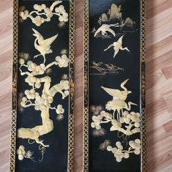 Chinoiseric Asian Panels 