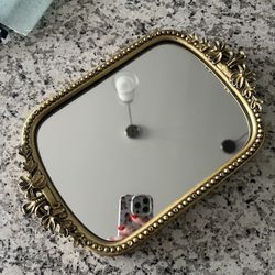 MOVING SALE! Anthropologie Decorative Gold Mirror - $50
