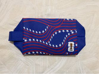 “NEW” Fifa 2026 Team USA Toiletry Bag & Key Chain | Color: Blue/Red