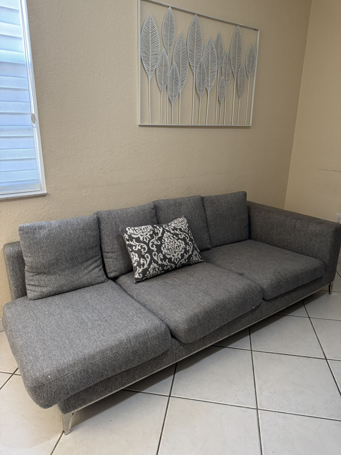 Couch From Cb2 Pick Up ONLY. Free Need it Fone By Today!!! Come pick Up ASAP!