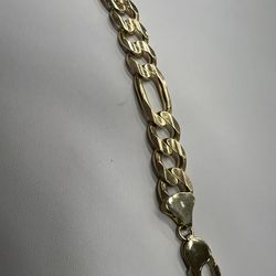 14k Gold Bracelet Fígaro 