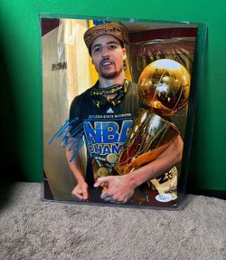 Klay Thompson 8x10  Autograph