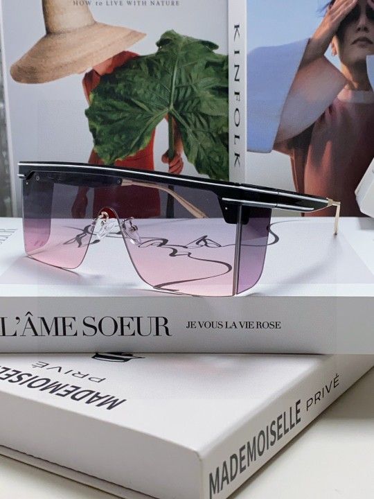 Unisex large frame fashion sunglasses