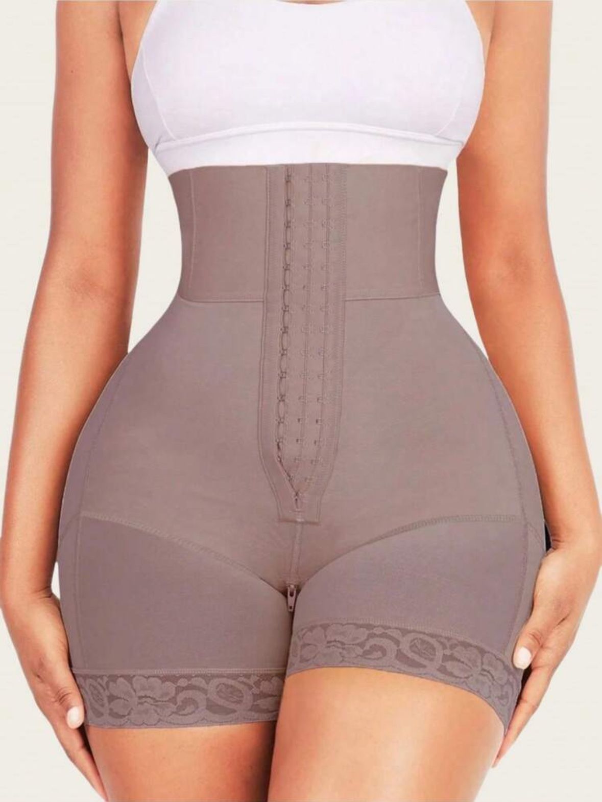 1 Pc Butt Lifting Shapewear Body Shaper For Women Tummy Control Panties With Hook Zipper Closure