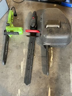 Hedge Cutter and 2 Chainsaws 