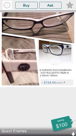 Authentic Gucci Frames
