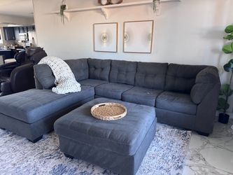 Gray sectional sofa couch sala