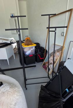 Free portable clothing rack