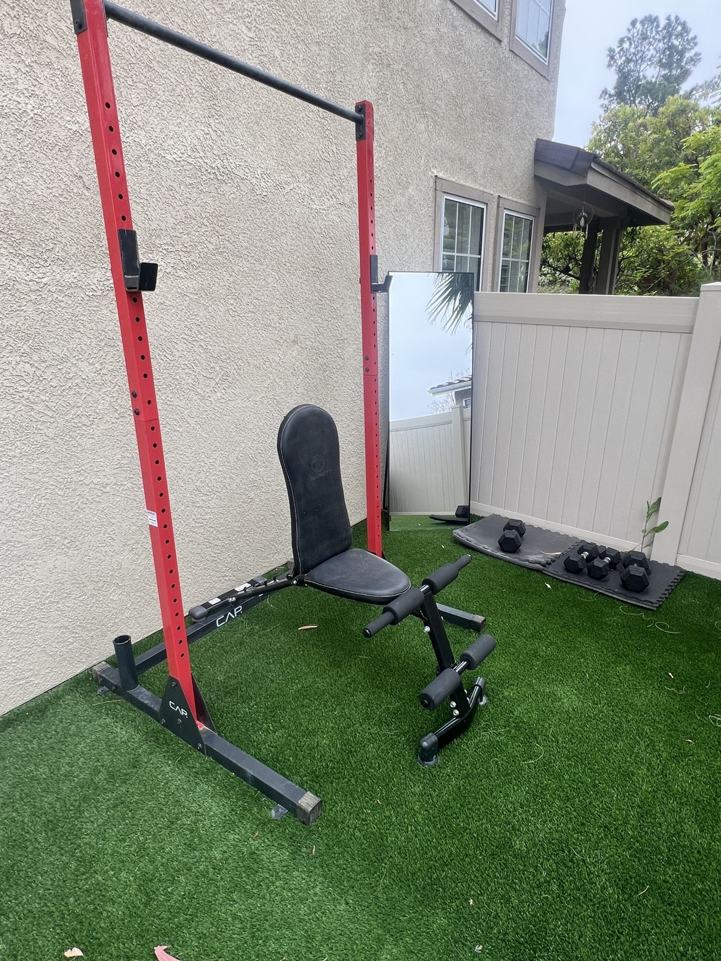 Pull Up , Rack, Ab Machine