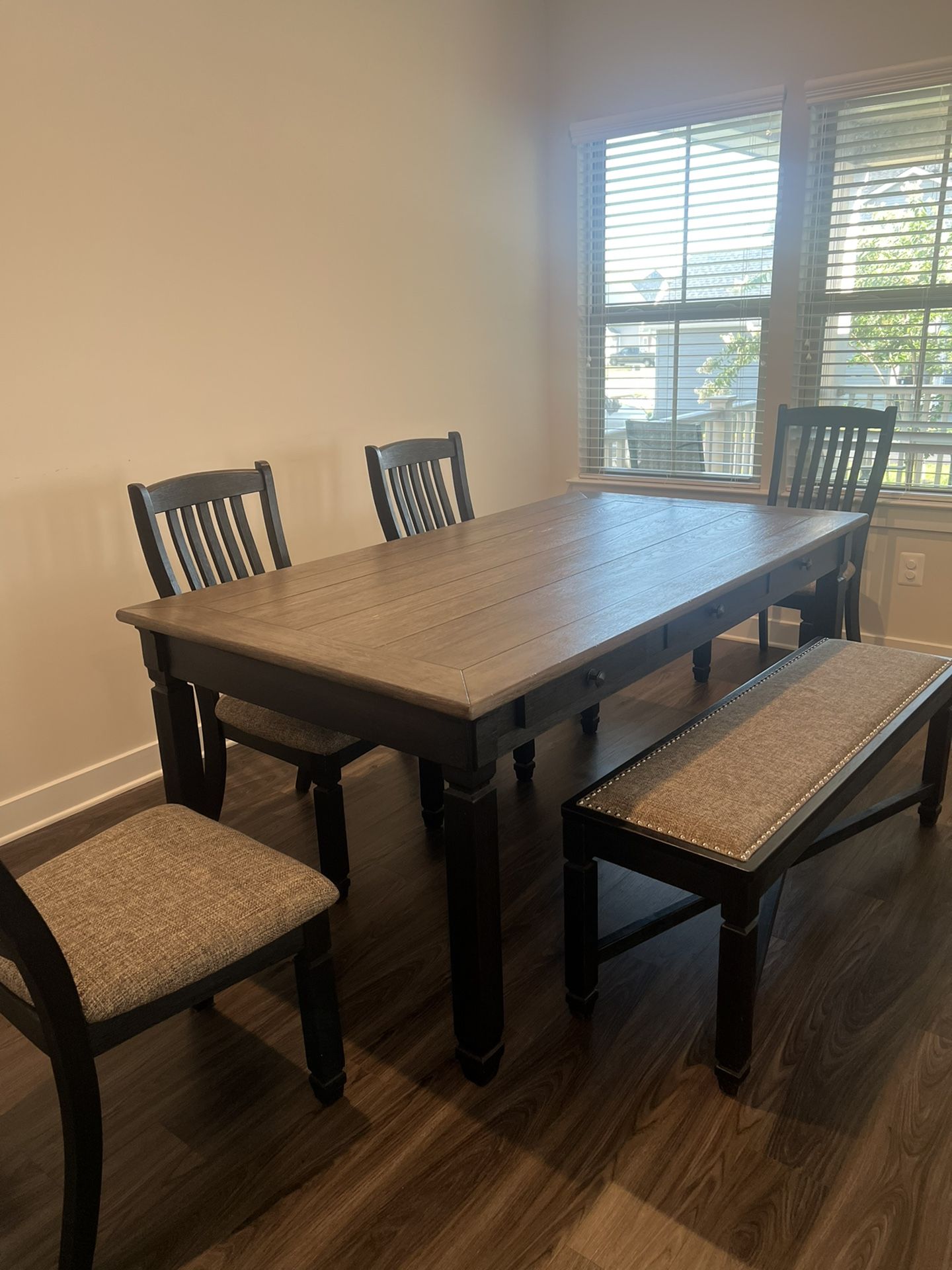 Ashley’s Furniture, Tyler Creek Dining Set, Black/Gray