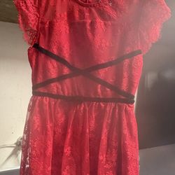 Red Disney Lace Girl Dress