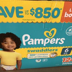 Baby Diapers #6 Pampers Name Brand Excellent For Babies