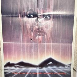 Original 1982 Fanatic Movie Poster 27x41 – Joe Spinell – Cult Horror – Last Horror Film