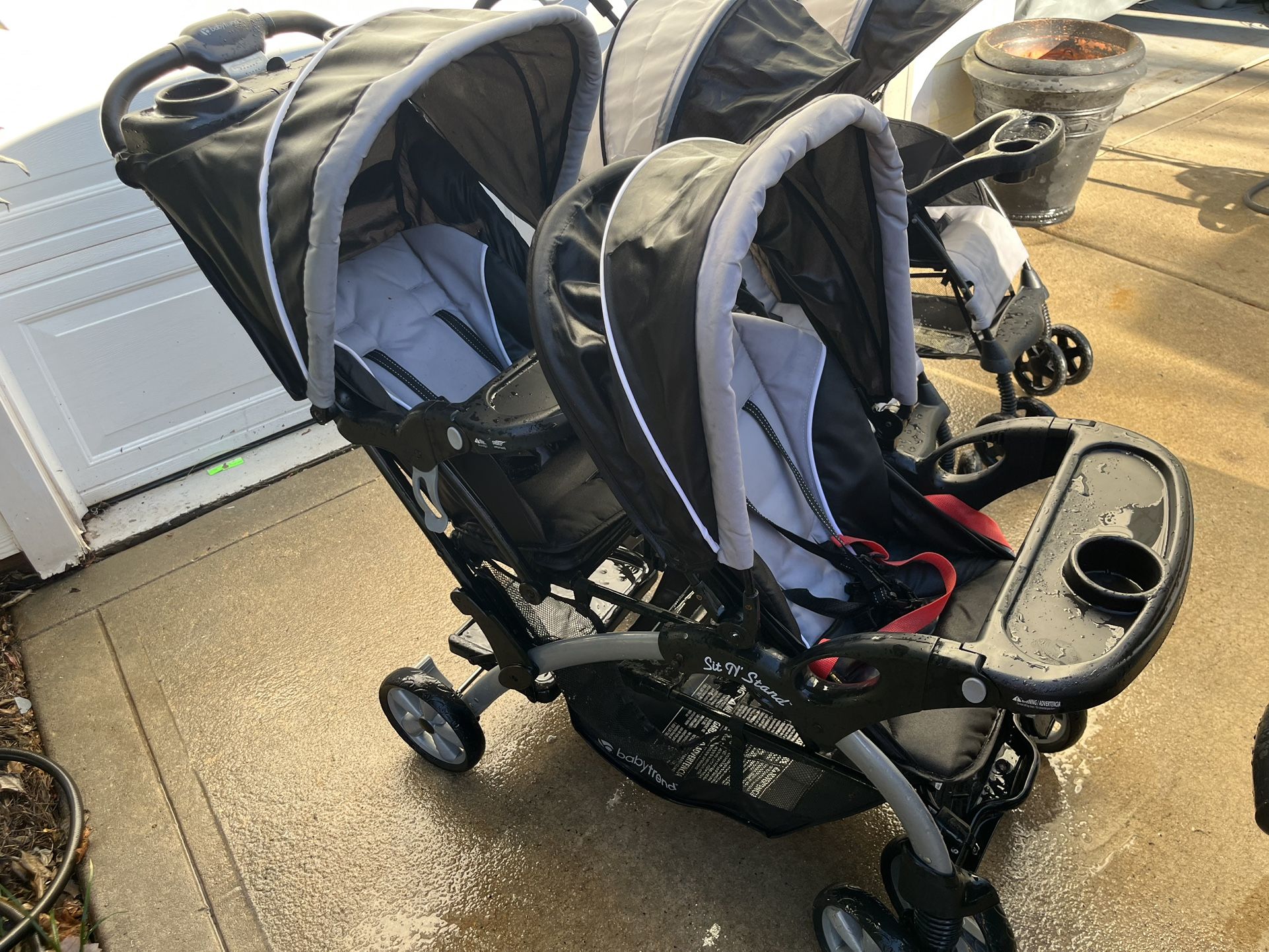 Stroller Double Stroller Sit And Stand Also Two Single Strollers And Jogging