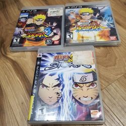 PLAYSTATION 3 NARUTO 3 GAMES BUNDLE 