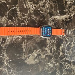 Orange Apple Watch 