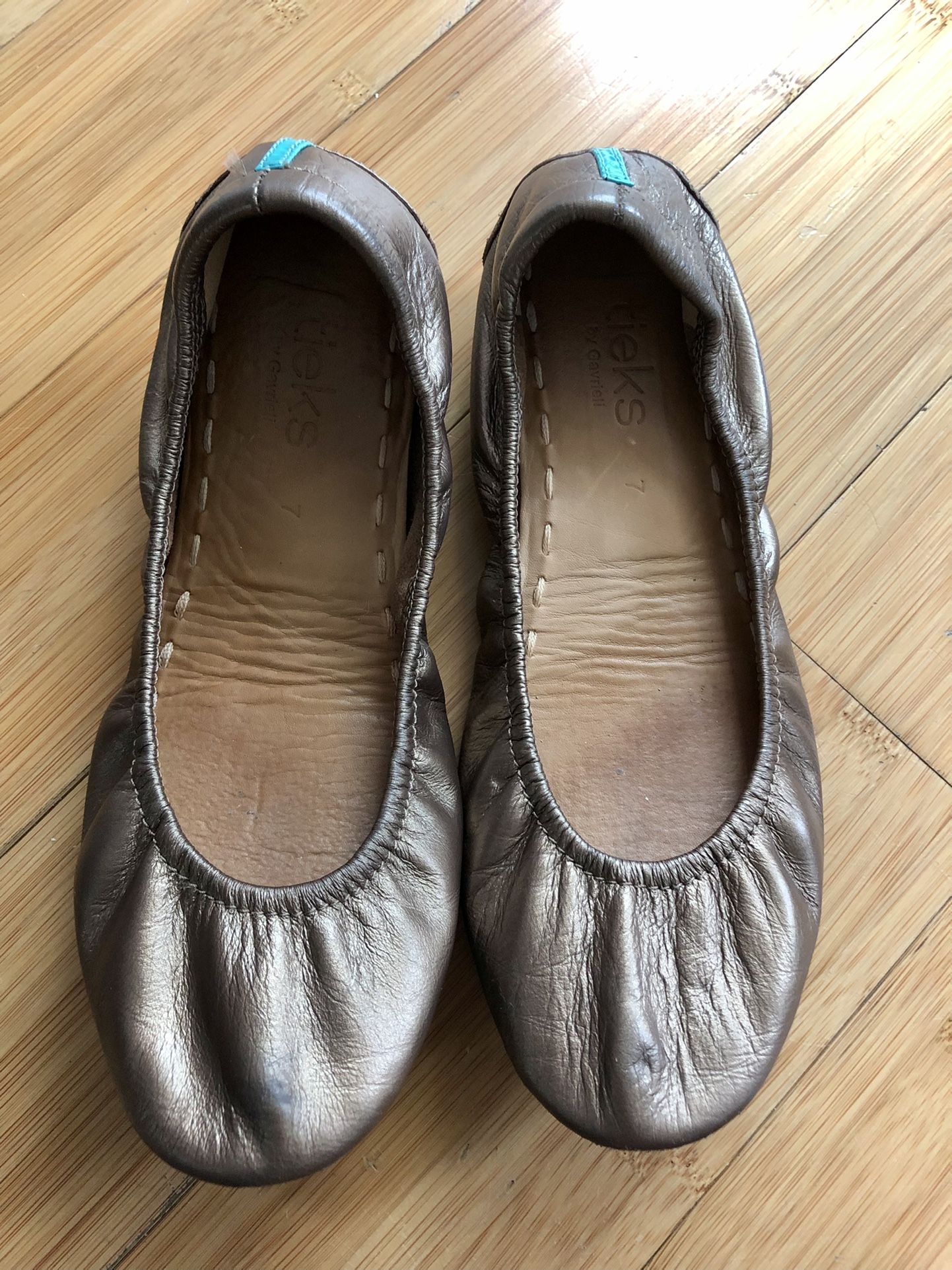 Tieks Metallic Bronze Flats