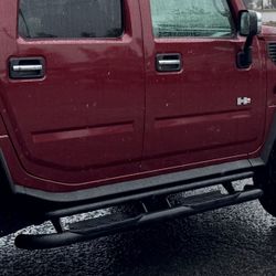 Hummer H2 OEM Running Boards SIDE STEP NERF BARS