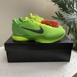 Nike and Zoom Kobe 6 Protro Low Grinch Size 10.5 - CW2190-300