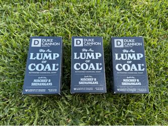 Duke Cannon Bar Soap lump of coal 3 pack
