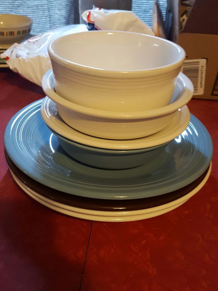 Fiesta Dinnerware Lot Fiestaware Gentlt Used