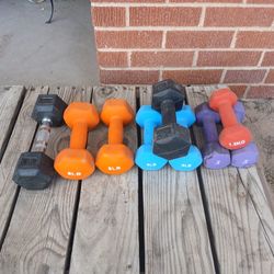 58 LBS of Assorted Dumbbells 