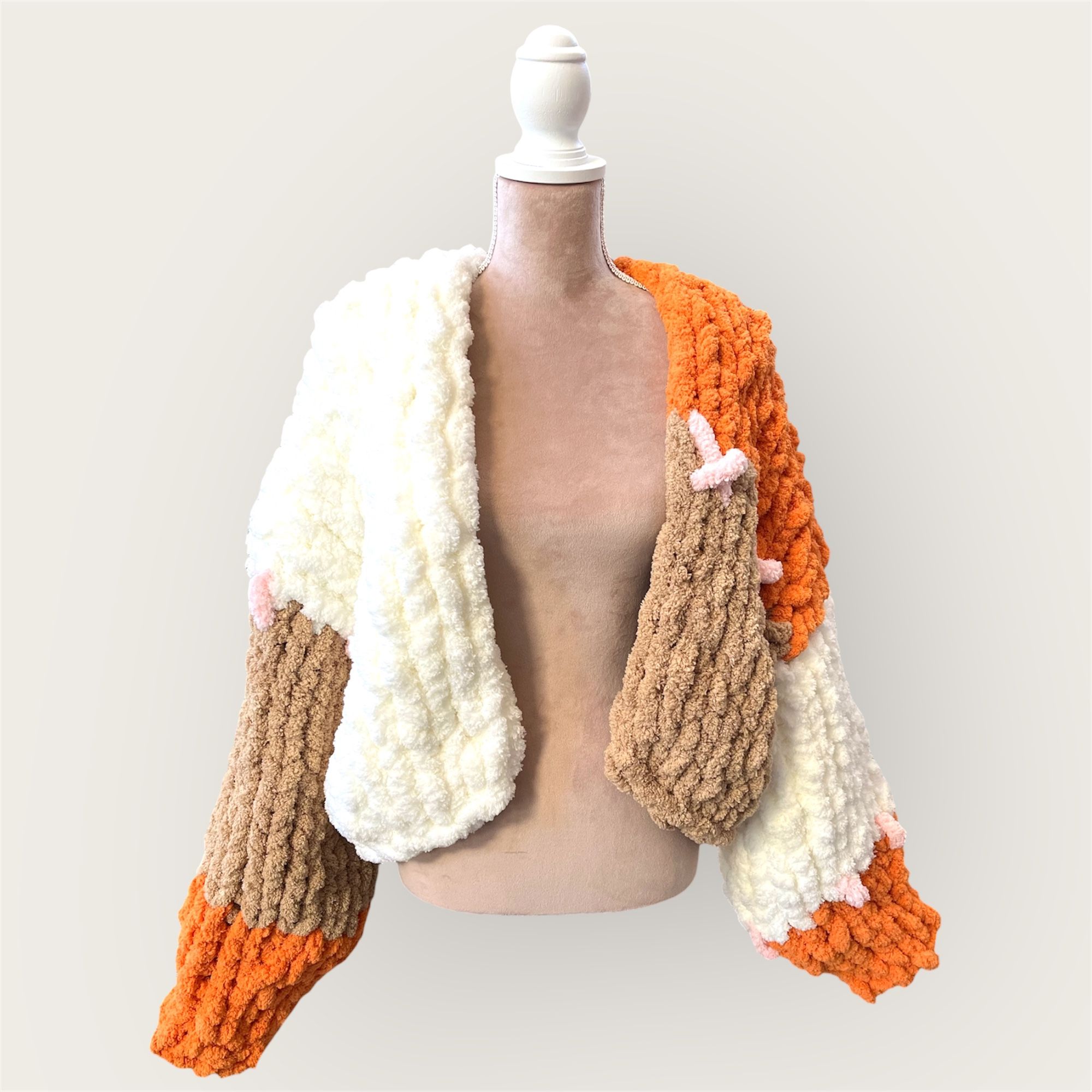 Color Block Chunky Cardigan