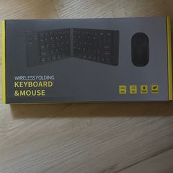 Brand New Wireless Folding Keyboard And Mouse Set