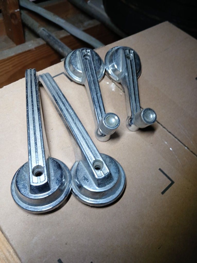 Early Mustang Interior Door Handle Pulls Window Cranks