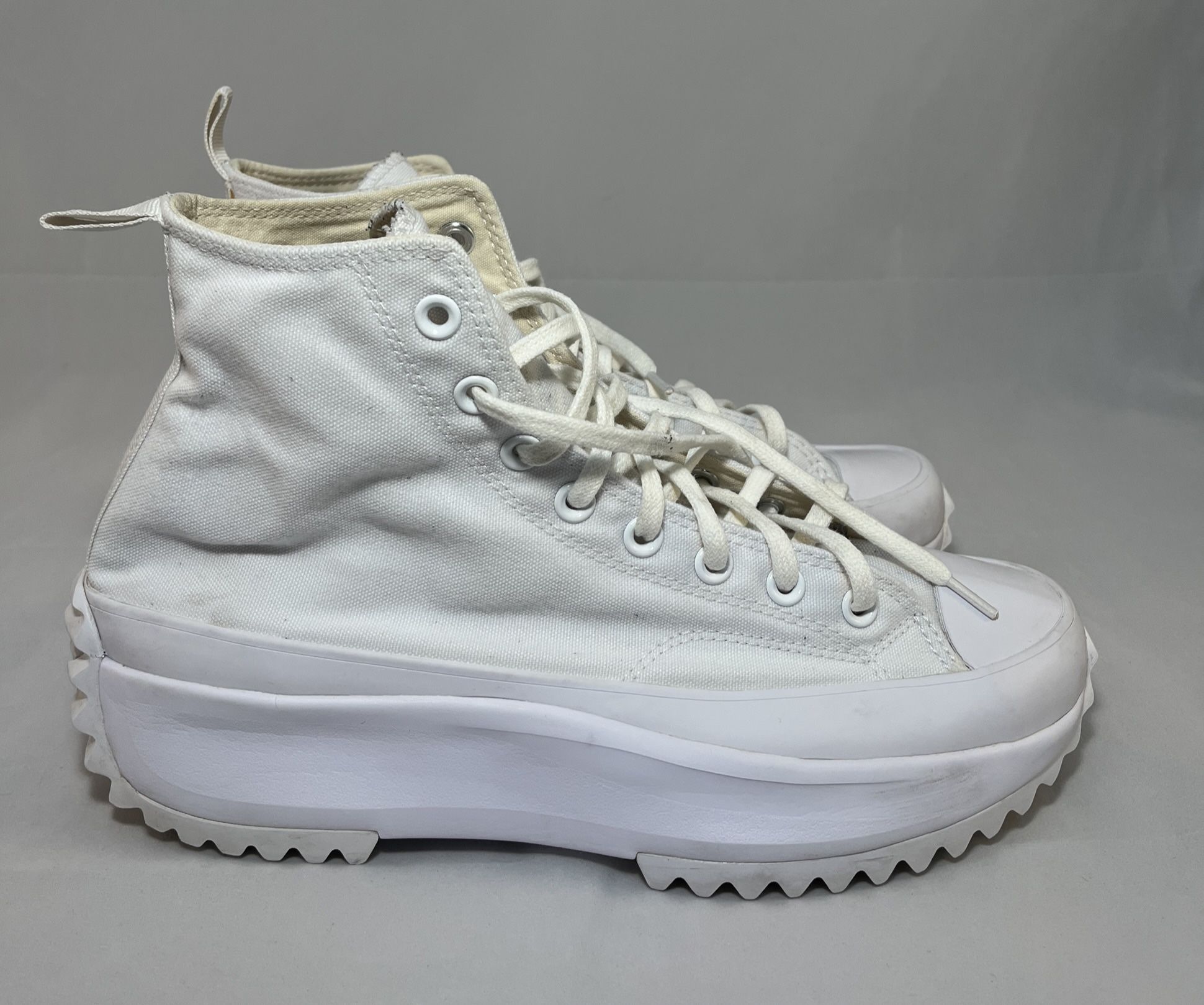 Converse Run Star Men 10 Women 11.5 Hike Hi High Platform Canvas Shoes 170777C