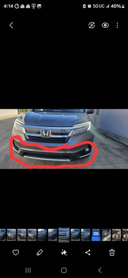 2019-22 Honda Pilot Valance And Grill Only