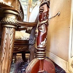 Carved Wood Pedestal