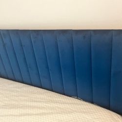 New  King Bed Blue Frame With Mattress For Sale $410