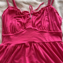 Pink BoHo dress w/ pockets 