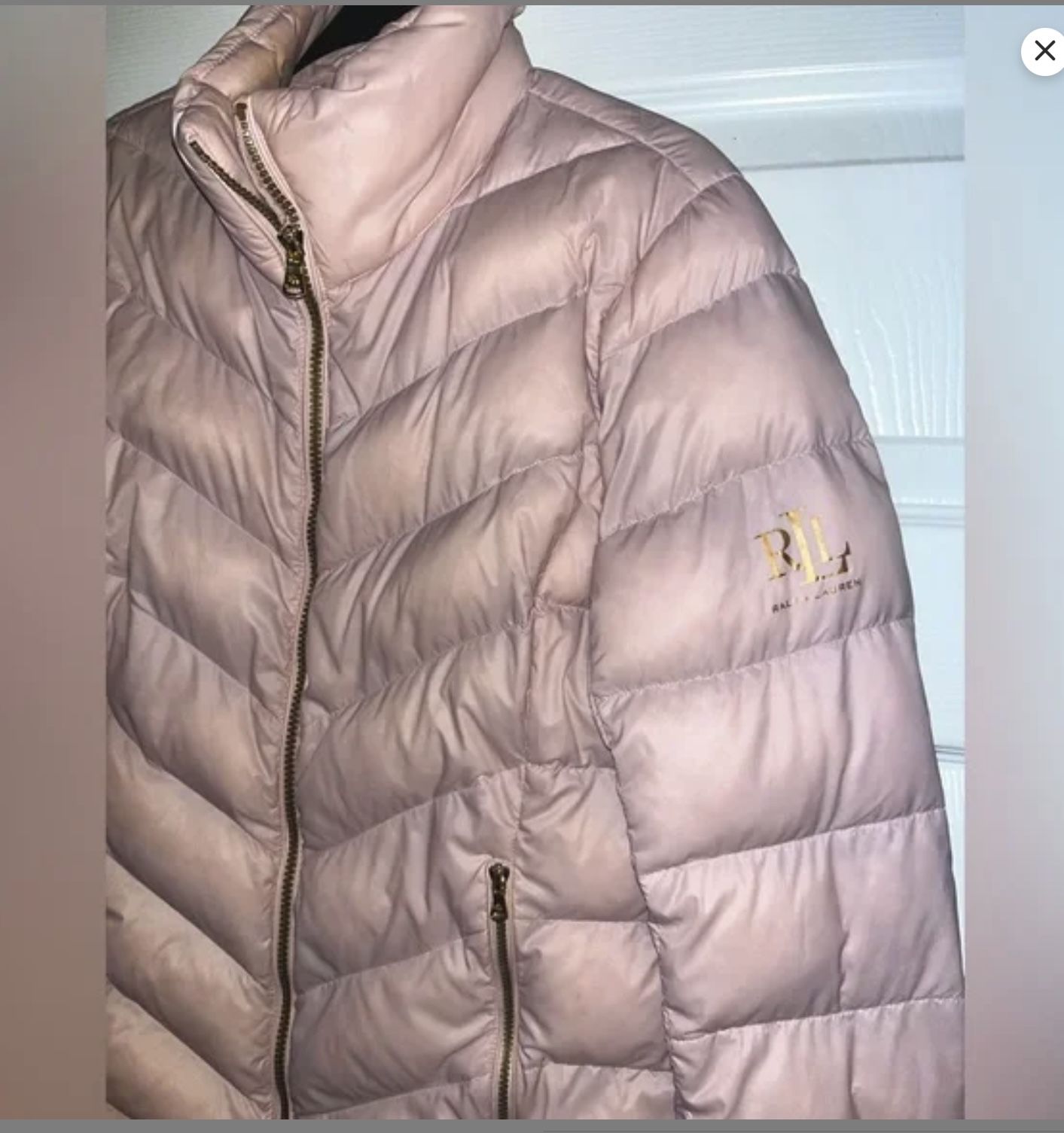 Ralph Lauren Women’s Pink Down Jacket Size S