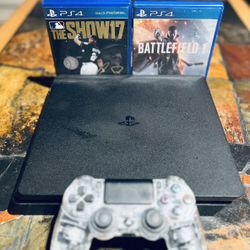 PS4 With Games & Controller 