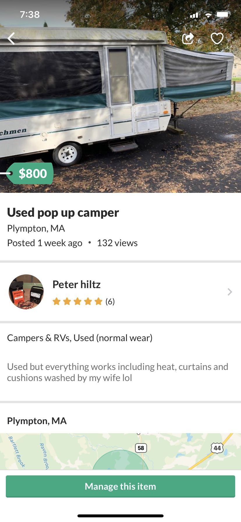 Awesome pop up camper