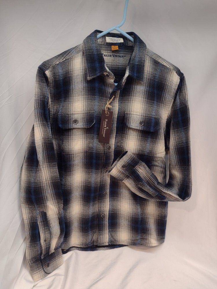 Taylor Vintage Women's Quilted Flannel Shirt Size Small