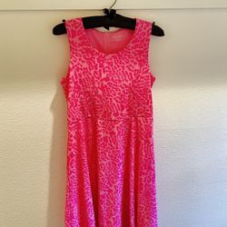 Party Dress Pink Leopard