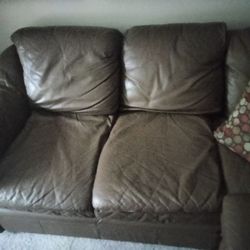 Leather Sectional 