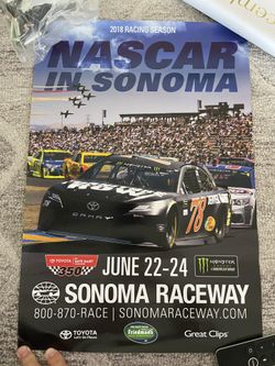 NASCAR SONOMA RACEWAY POSTER 