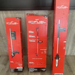 Milwaukee M18 16” Trimmer w/ Pole Saw & Brush Cutter Attachment (No Battery or Charger)