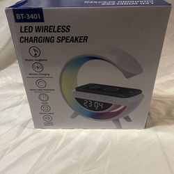 Led Wireless Charger, Speaker Alarm, Clock Radio