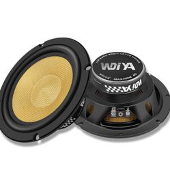 2 Pack Upgrade 6.5 Inch Car Speakers – 300W Peak Power, 4 Ohm, Glass Fiber Cone for Deep Bass & Clear Mid-Low Frequency – High Sensitivity Stereo, Sho