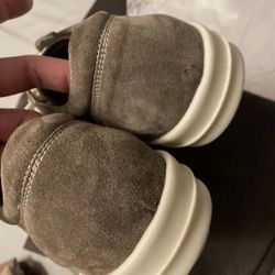 Size 9 Rick Owens Porterville Low Top Sneaker Khaki/Brown