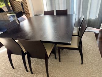 Modern dining furniture set with 8 chairs