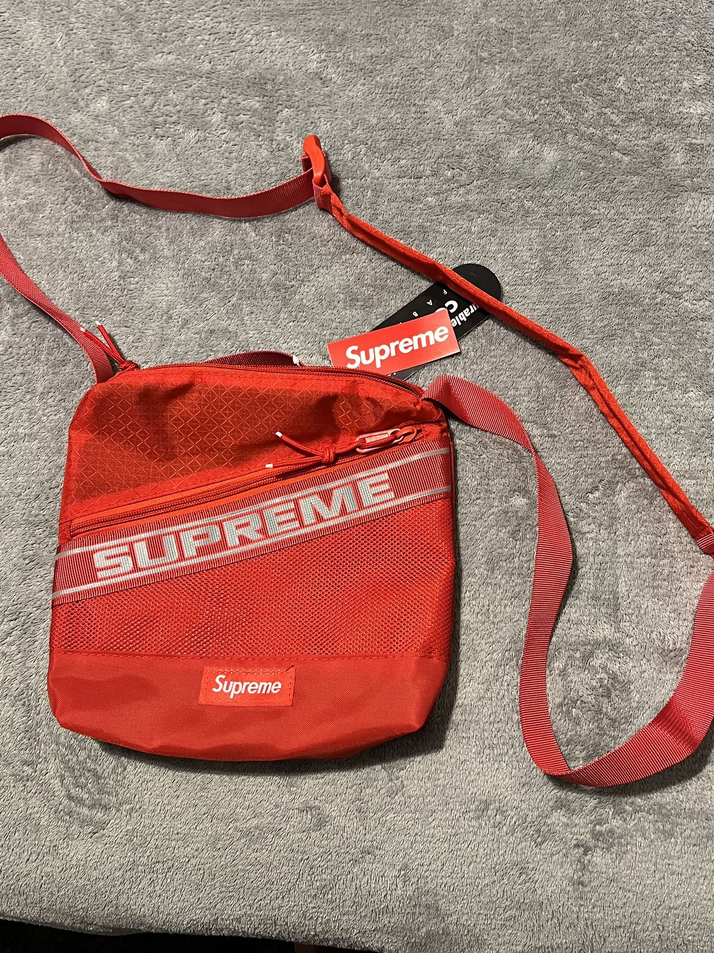 Red Preme Messenger Bag 