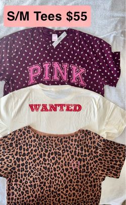 New PINK TEES SIZE SMALL/Medium